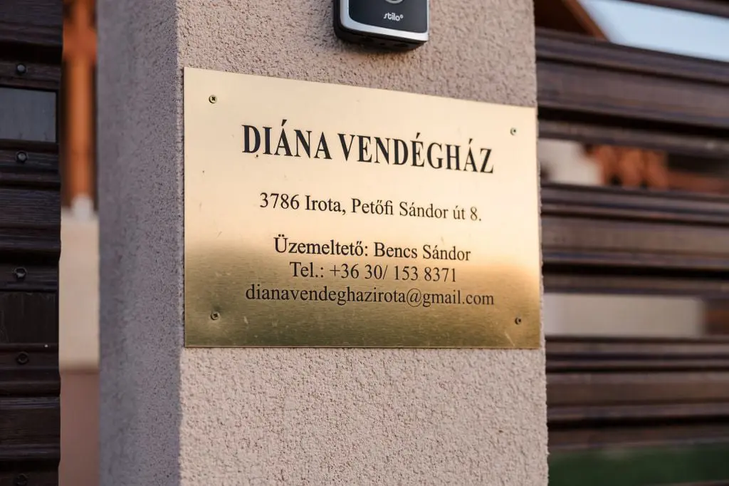 Diána Vendégház Irota